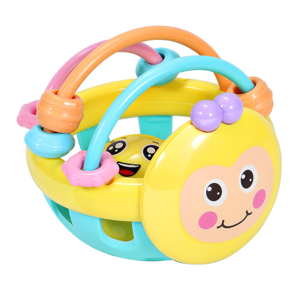 Baby Toy Rattle Ball Hand Knocking Bell Ball Toy Rattles Hand Bell Intelligence Developing Toys Infants Activity Grasping Toy