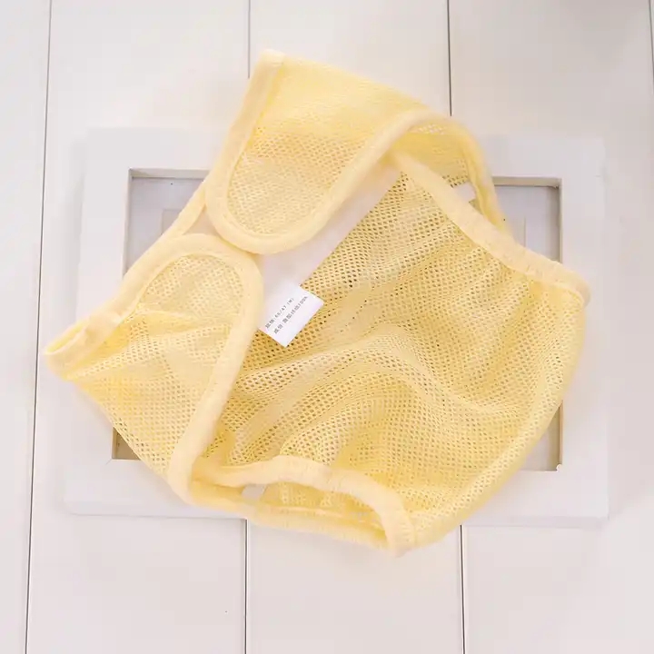Excellent Quality Bonded Cotton Material Mesh Breathable Comfortable Toddler Diapers