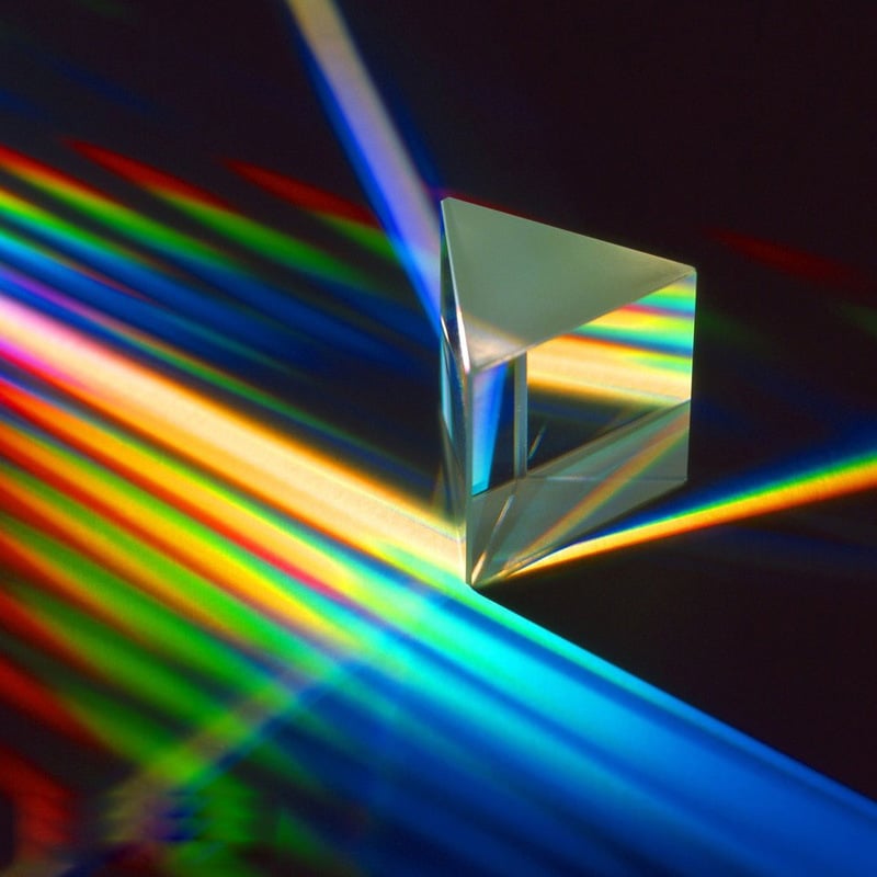 30mm*30mm Triangular Prism Glass Crystal Triangular Prism Experimental Prism
