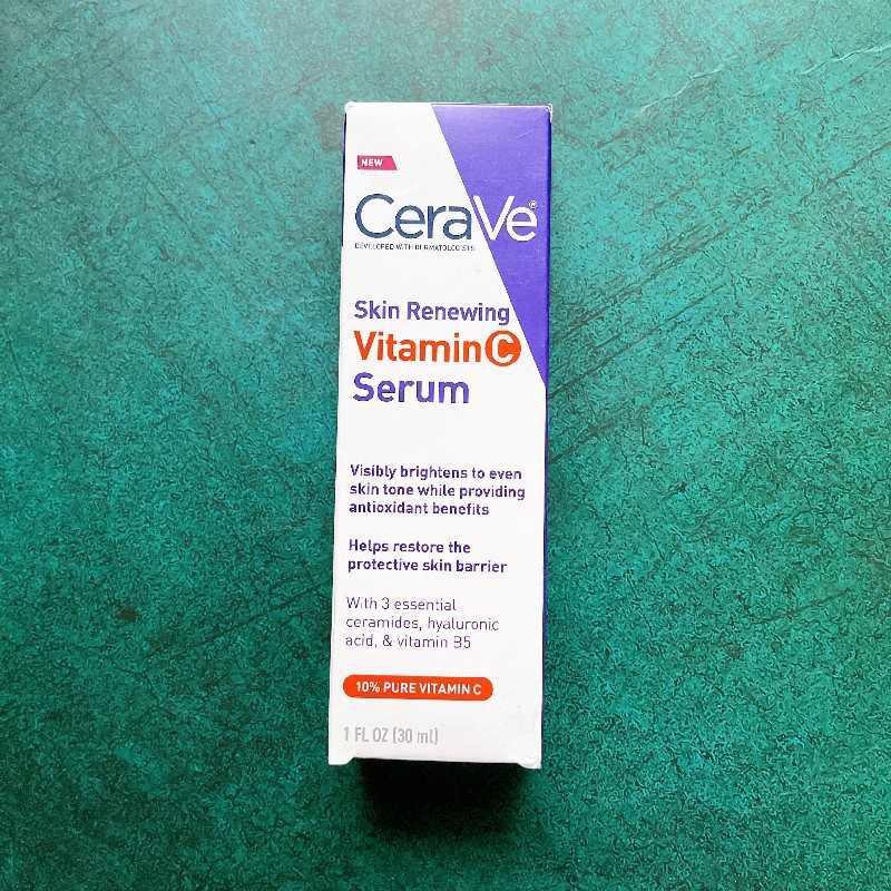 30ml CeraVe Skin Moisturizing Vitamin C Serum With Hyaluronic Acid Whitening Brighten Tone Repair Skin Barrier Renewing Essence