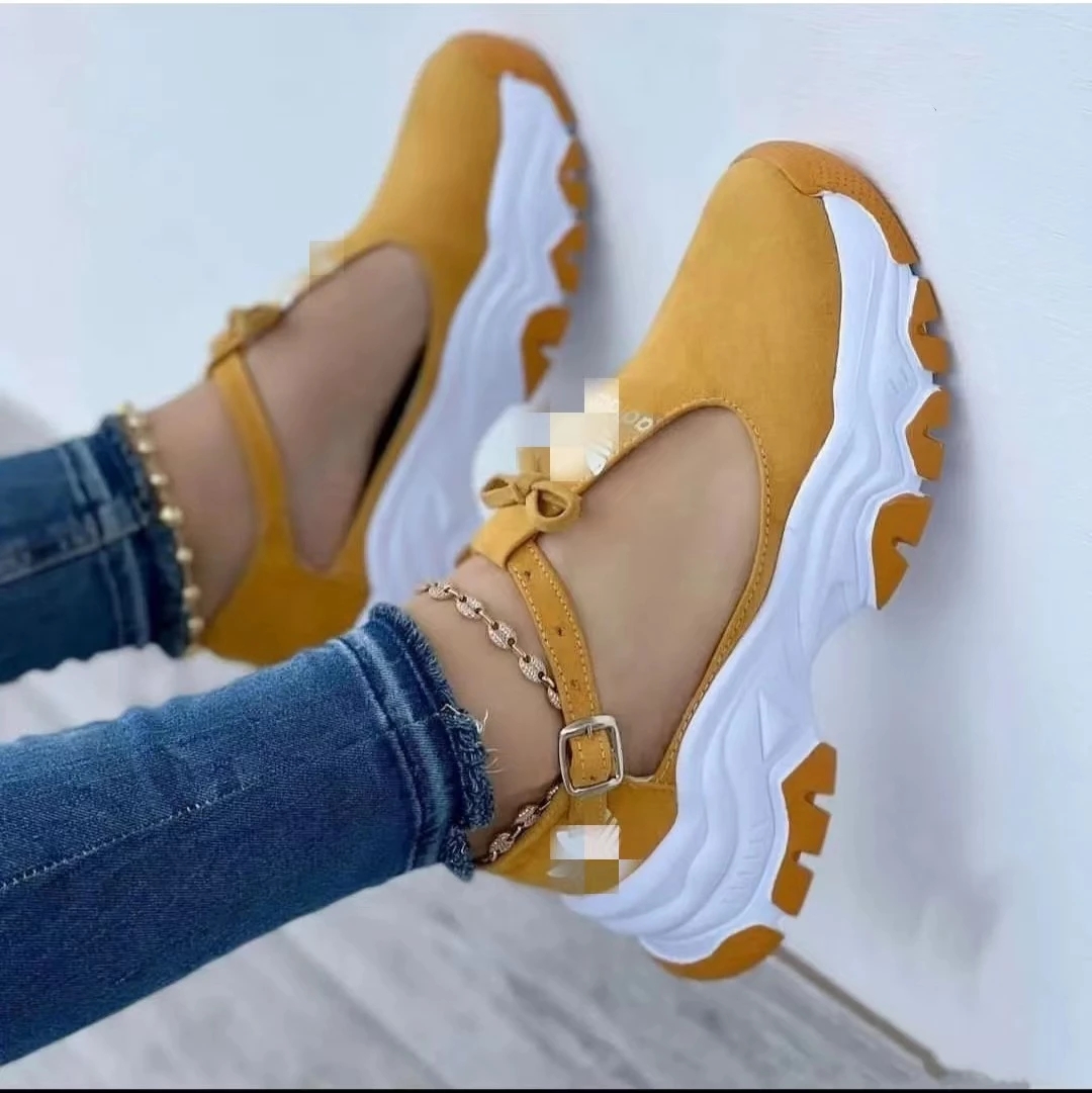 Women's Sandals Sneaker Spring Platform Buckle Brock Large Size Women's Shoes on Offer with Sandales Femmes