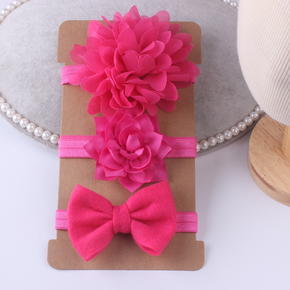 Children's baby hair band set, flower hair accessories, baby hair bands, hair clip headgear accessories