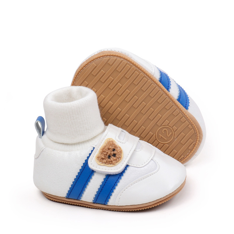 Baby Shoes Soft Cotton Sock Shoes Ankle-covered Style Spring & Autumn Sneakers Cute Design Newborn Prewalker Shoes