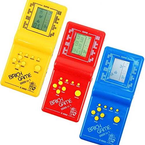 Nostalgic Handheld Tetris Brick Puzzle – Pure Mechanical Operation, Integrated Rhythmic Audio Feedback, Eco-Friendly Battery-Fre