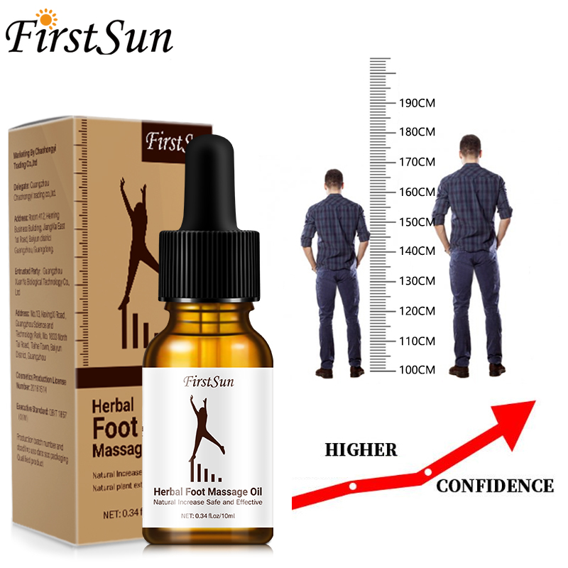 Firstsun Herbal Growth Boosting Height Increasing Essential Oil Natural Bone Grow Taller Foot Massage Oil Health Care Product