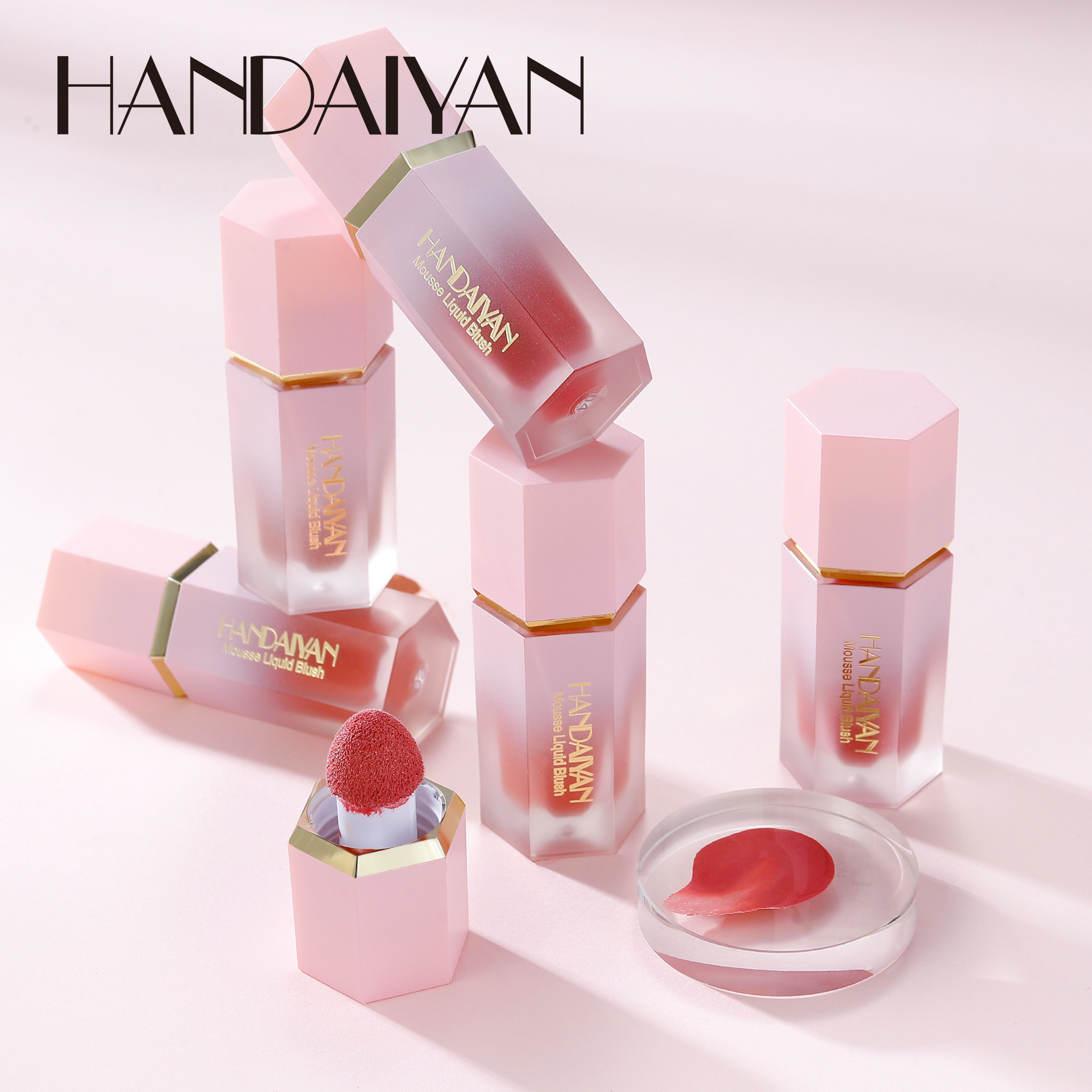 New Liquid Cheek Blush Facial Nourishing Blush Gel Cream Natural Waterproof Multi-purpose Eye Shadow Contouring Makeup Cosmetics