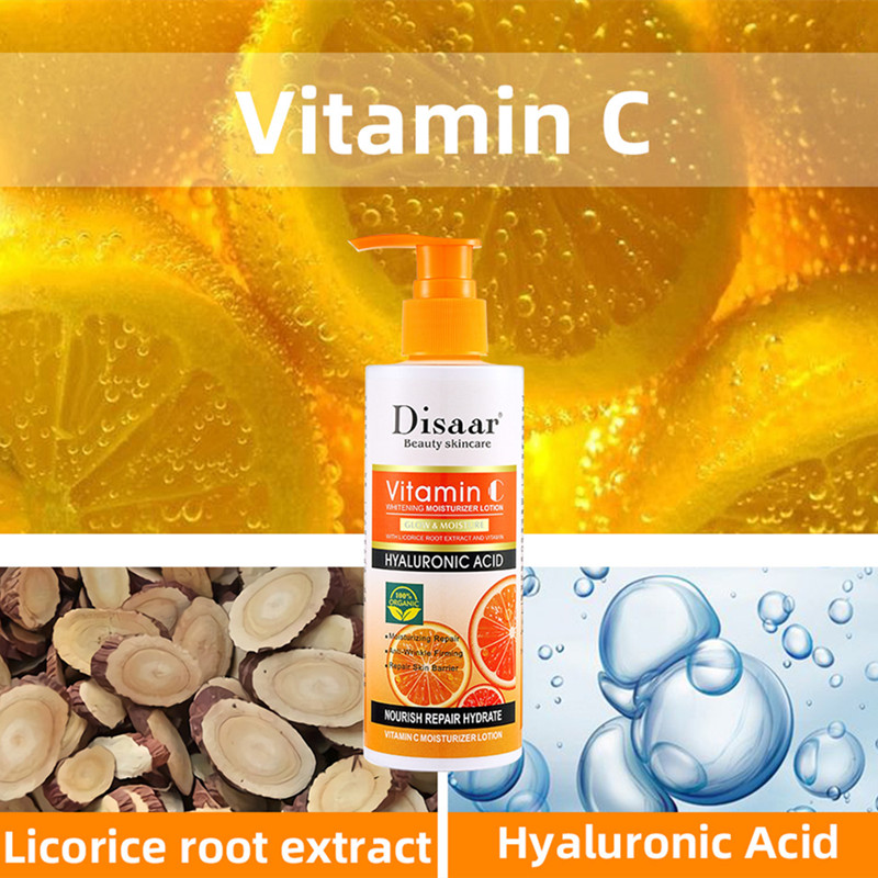 Disaar Vitamin C Body Lotion Moisturizing and Brightening Skin Removing Chicken Skin Body Lotion VC