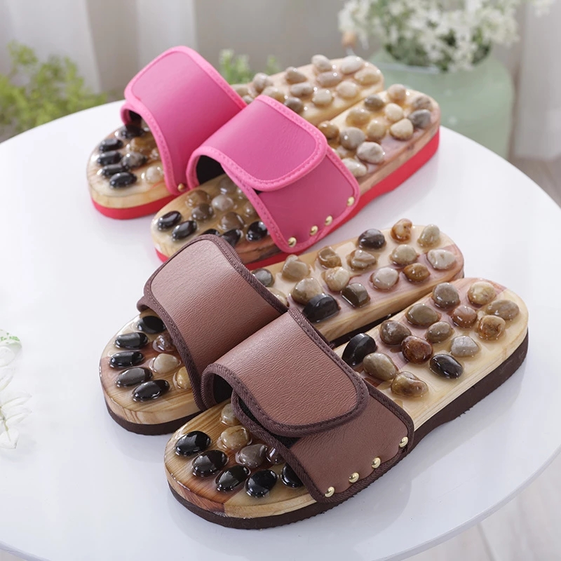 Home Foot Care Pebble Massage Slippers Acupoint Foot Massage Shoes Men's Massage Shoes Home Sandals and Slippers