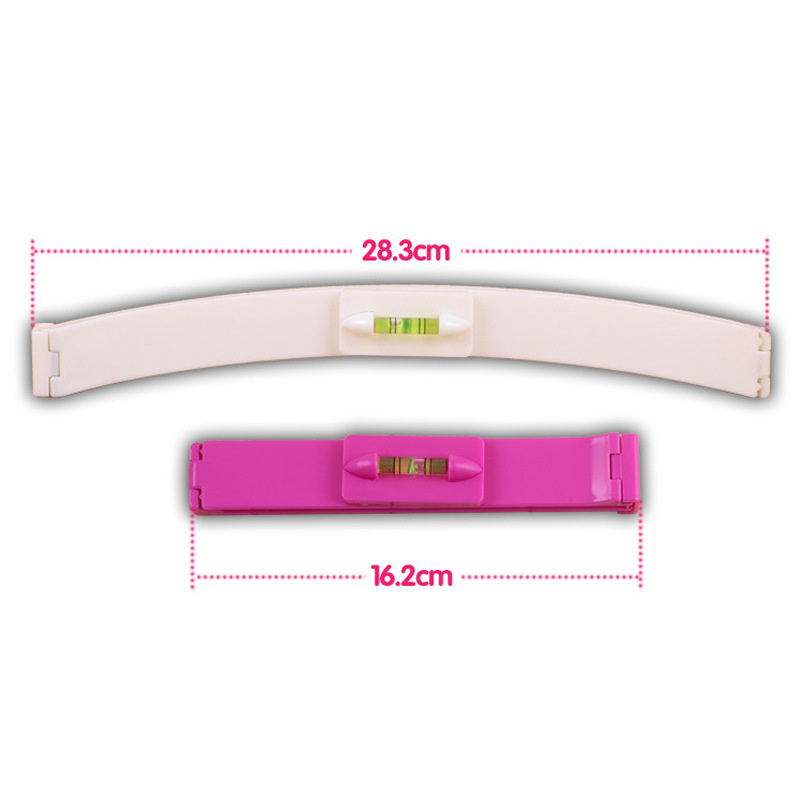 1 set of DIY hairdressing tools for trimming bangs, a divine tool for bangs, a level ruler for bangs, and a bangs clipper