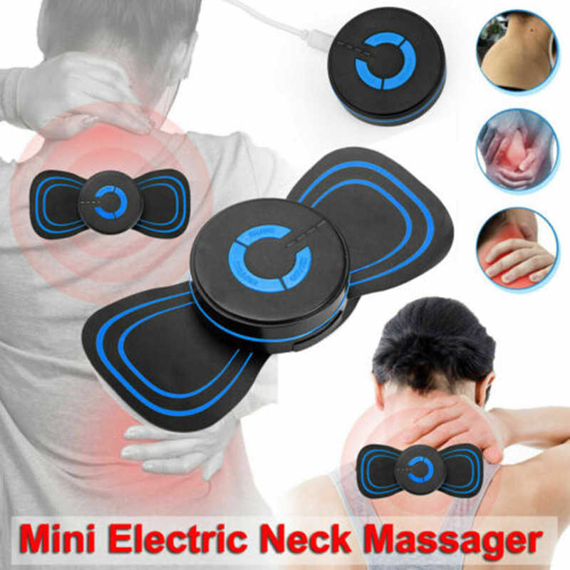 Portable Mini Electric Neck Massager Cervical Massage Back Massager Stimulator