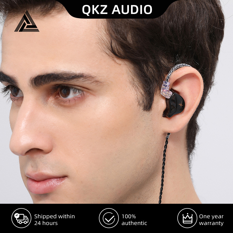 QKZ ZXT EDX Earphones 1 Dynamic HIFI Bass Earbuds In Ear Monitor Headphones Sport Noise Cancelling Headset