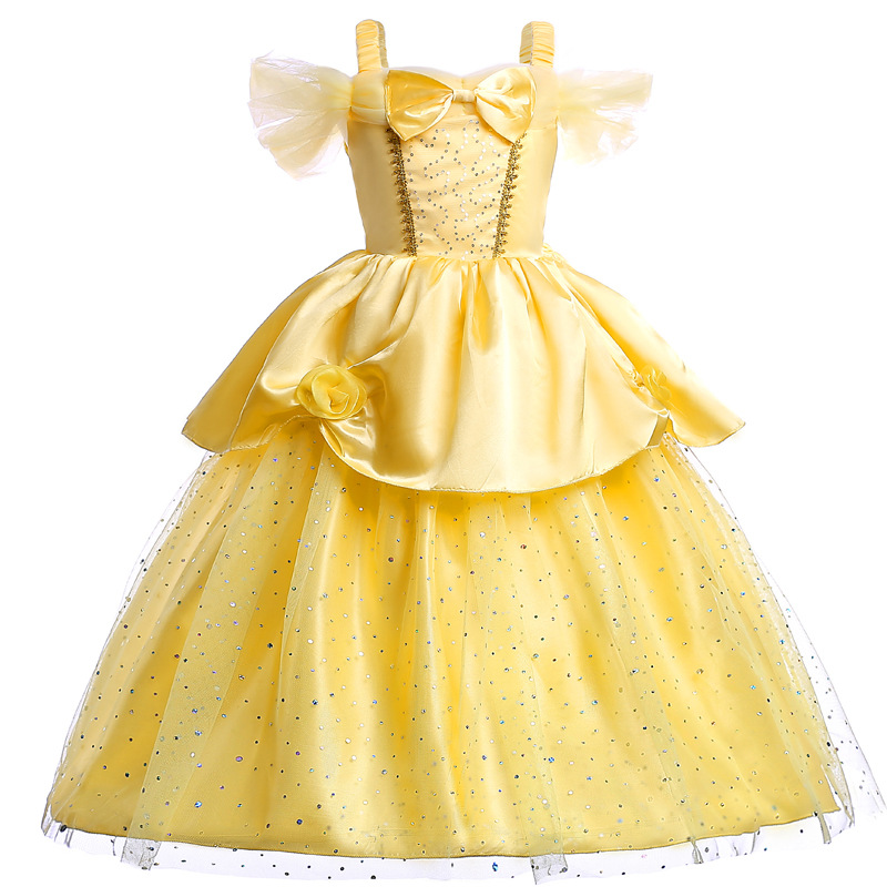 new children's Halloween dress up evening dress Belle Princess dress Belle Princess dress son