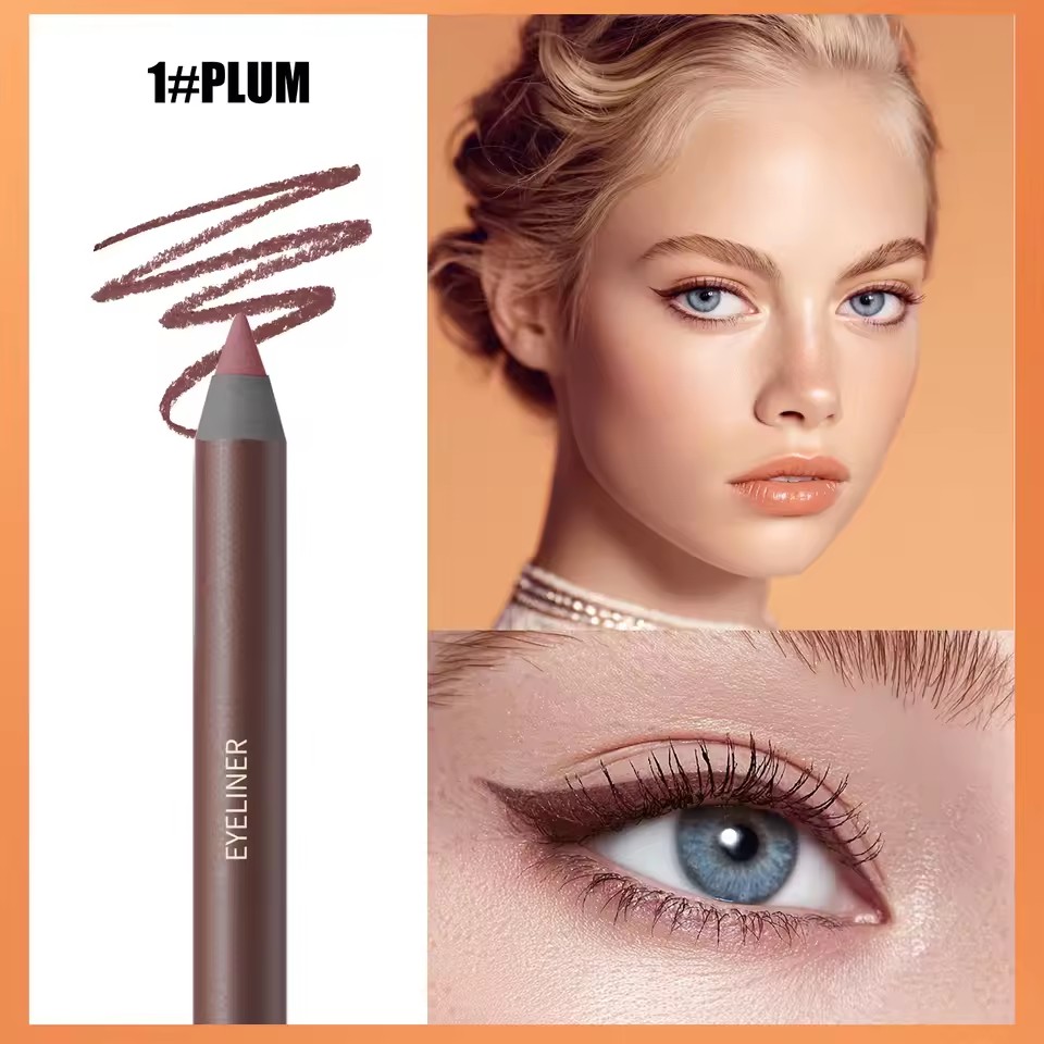 1PC Colorful Eyeliner Gel Pen Waterproof Longlasting Non-smudging Natural Eyeliner Pen SmoothSharpenable Matte EyelinerPenMakeup