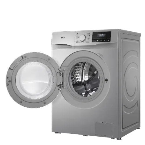 TCL 8KG FRONT LOAD WASHING MACHINE SILVER
