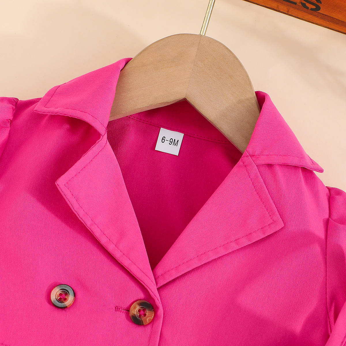 Fashion 2pcs Set Lapel Button Up Long Sleeve Short Coat + Belted Suspender Skirt Stylish Party Birthday Festival Outfit