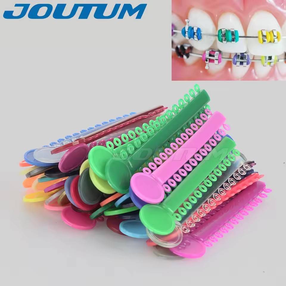 40pcs 40Ties/set Dental Orthodontic Elastic Ligature Ties Bands For Dentist Braces Treatment Material