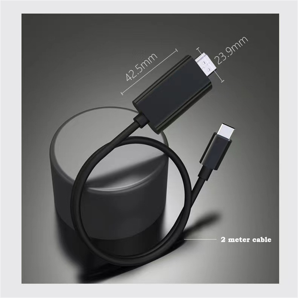 USB C to HDMI Cable 4K 30Hz Type C to HDMI Laptop / Phone to TV Adapter Thunderbolt 4/3 for MacBook Pro/Air,iPad,Galaxy,Surface