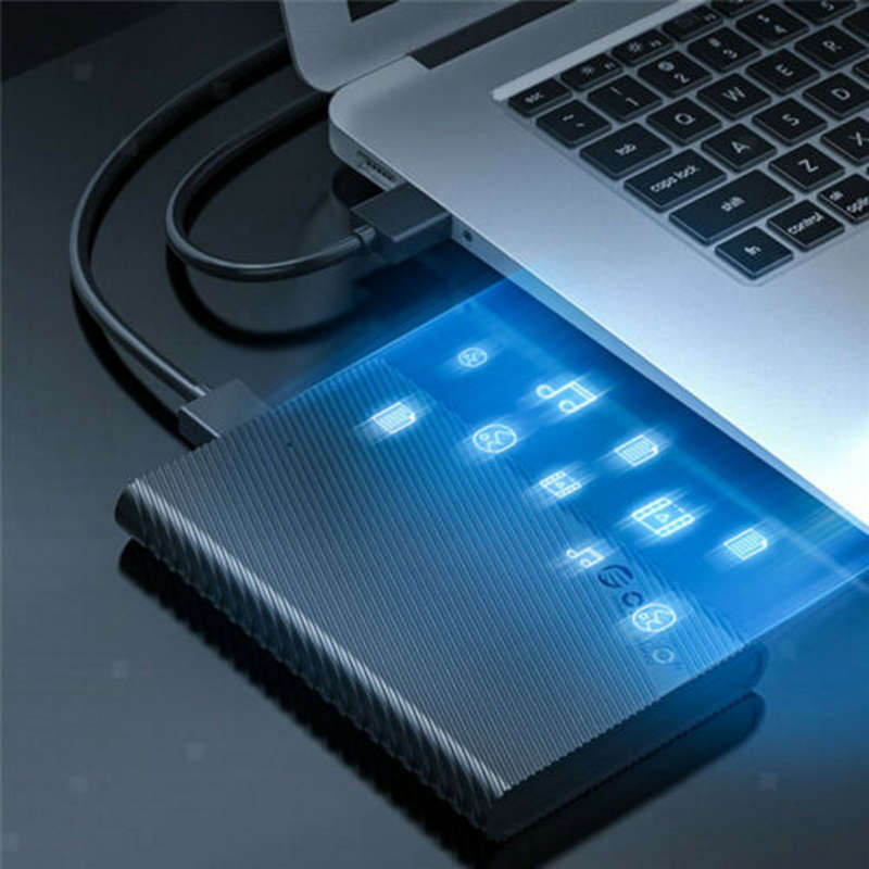 USB 3.0 External HDD Hard Drive Disks Case 2.5'' Fits For PC Laptop Portable UK