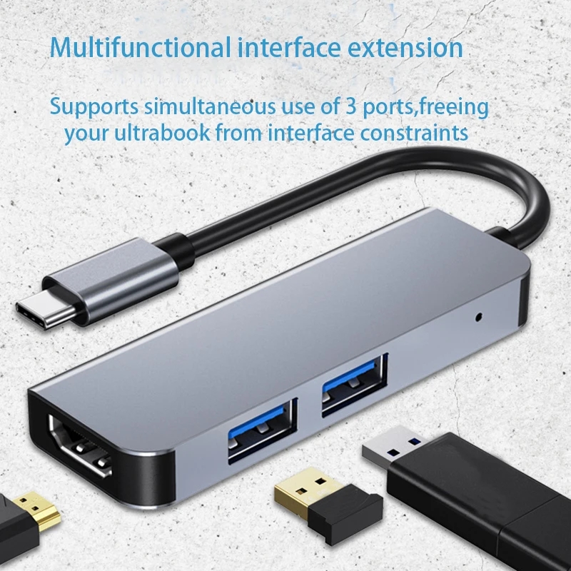Type-c Docking Station To HD Converter USB3 In 1 New HubUSB-c Notebook Expansion Dock Hub Docking Station
