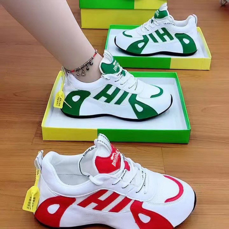 Women's shoes with the same mesh breathable dad's shoes ins2023 new fashion couple sports casual shoes cross-border