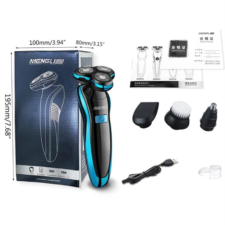 Electric Razor Electric Shaver Rechargeable Shaving Machine for Men Beard Razor Wet-Dry Dual Use Water Proof Fast Charging