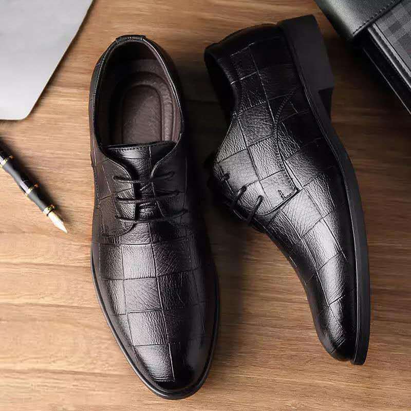 Men Genuine Leather Shoes Men Casual Business Oxford Shoes Fashion Designer Flat Black Sneaker Men Vulcanized Shoes