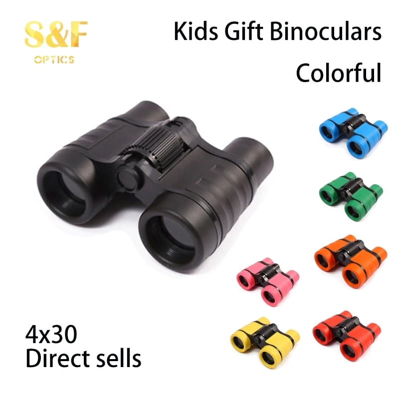 Professional 4x30 Kids Binocular Folding Optics Children Educational Learning Telescope Bird Watching
