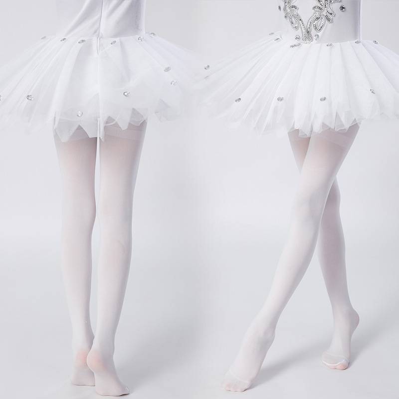 Awaii Children Solid Girls Ballet Dance Tights Velvet Pantyhose Kids Knee High Socks Princess Soft Stockings