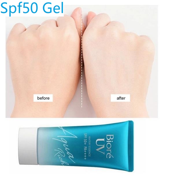 Sunscreen Spf50 Gel Isolation Lotion Sunscreen Whitening Waterproof Refreshing Moisturizing Unisex Sunscreen