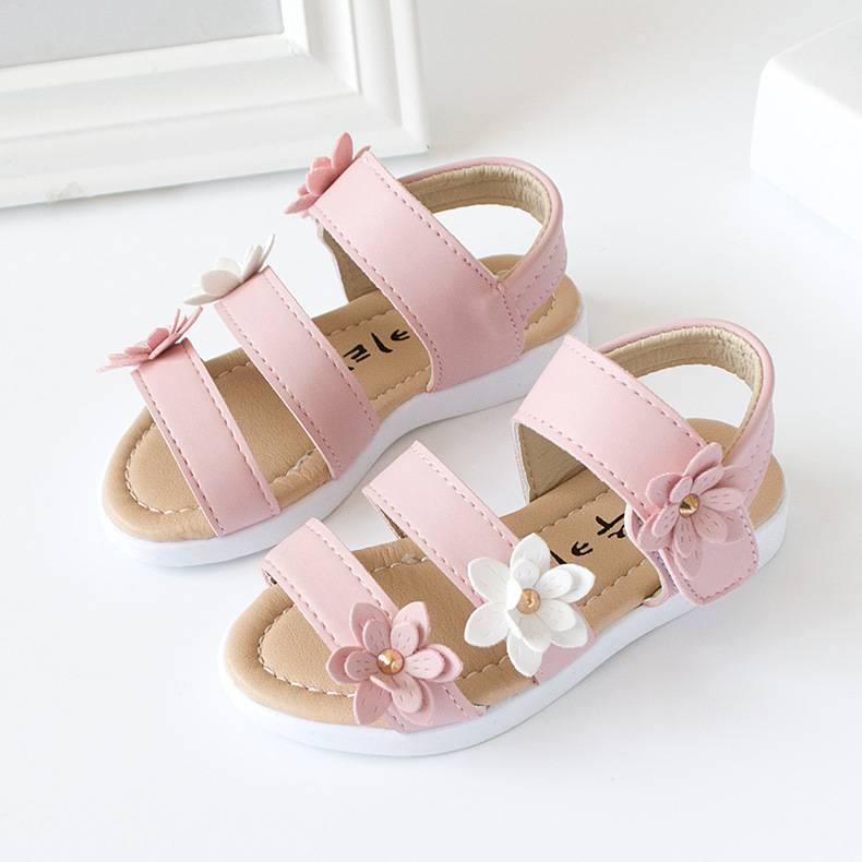 Children's shoes Summer new kids shoes Lovely flower shoes Fashion girl sandals Magic baby shoes for kiad 21-30