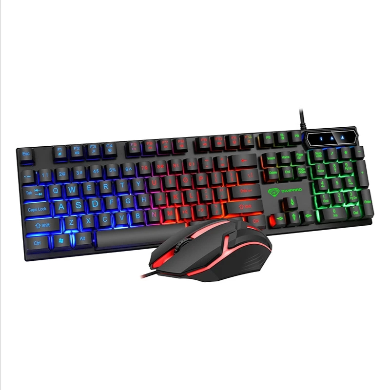 GMK-20 104 Keys Glowing Universal Banda Rgb Clavier Gamer Popular Pc Gaming Keyboard USB Wired Keyboards For Laptop