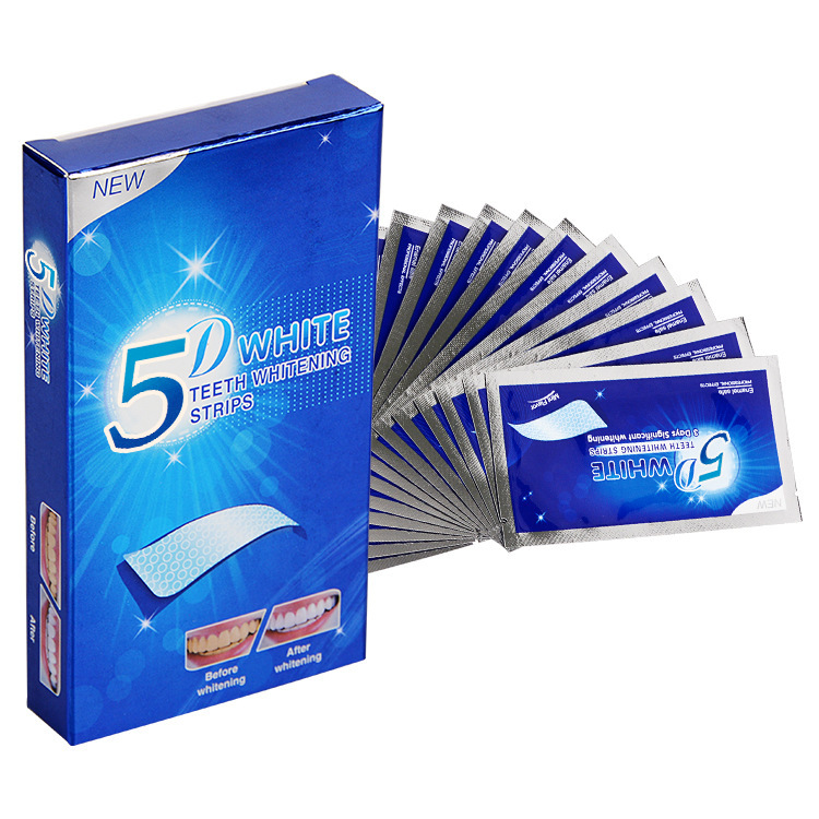 5D Gel Tanden Whitening Strips Tandheelkundige Kit Mondhygiëne Care Strip Voor Valse Tanden Veneers Tandarts Seks Witter gel