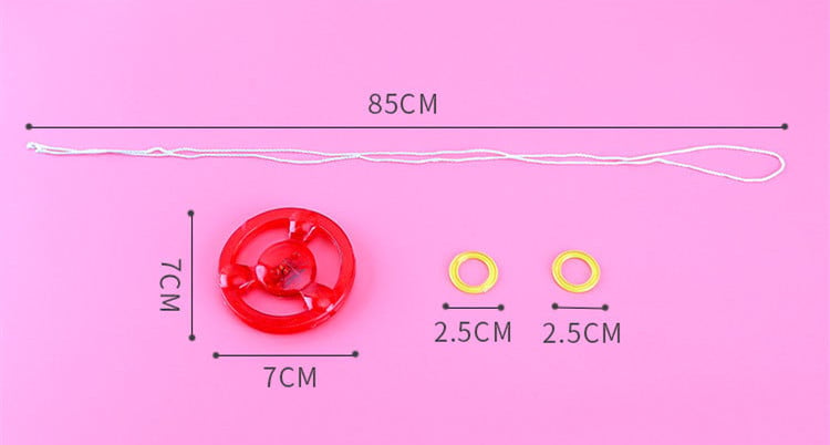 1pc Flash Pull Line Led Flywheel Hot Fire Wheel Glow Flywheel Whistle Creative Classic toys for Children Gift toy