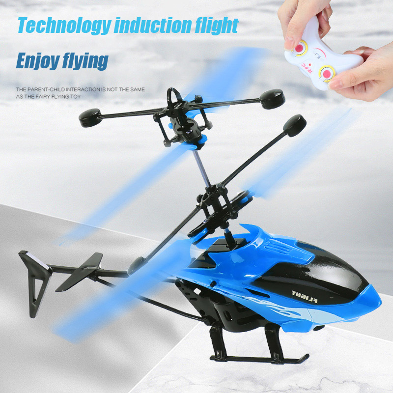 Dual Channel Suspension Rc Helicopter Anti Drop Induction Suspension Aircraft Charging Light Aircraft Children's Toys Gifts