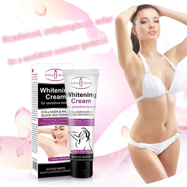 Underarm repair whitening to melanin deodorant antiperspirant to odor apron whitening skin cream