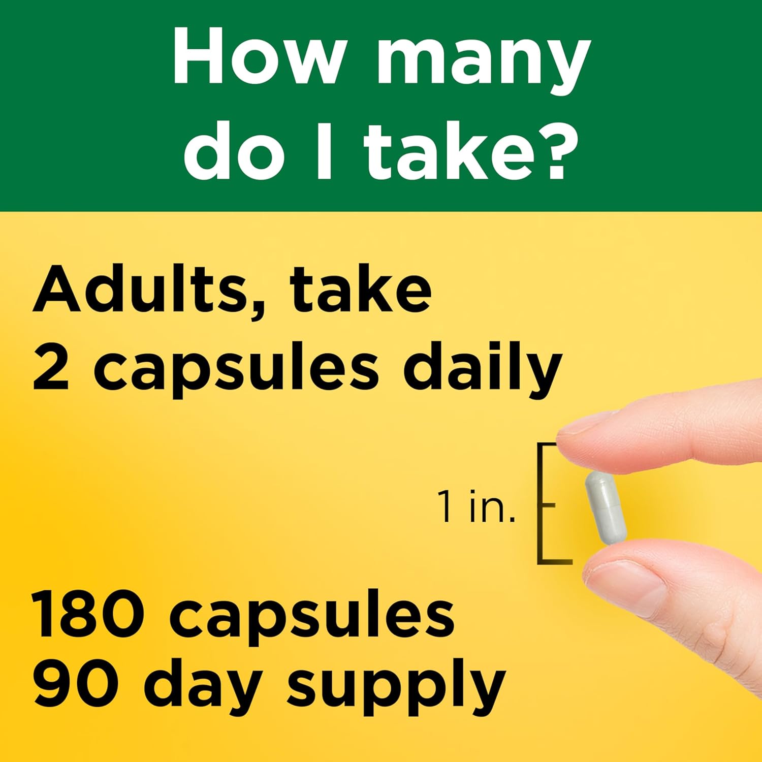 Nature Made Magnesium Glycinate 200 mg per serving, Magnesium Supplement for Muscle, Heart, Nerve and Bone Support, 180 Magnesium Bisglycinate Capsule