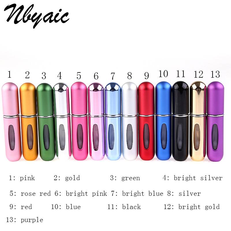 Fashion Mini Refillable Perfume Bottle Canned Air Spray Bottom Pump Perfume Atomization for Travel Makeup Tools Beauty 5ml
