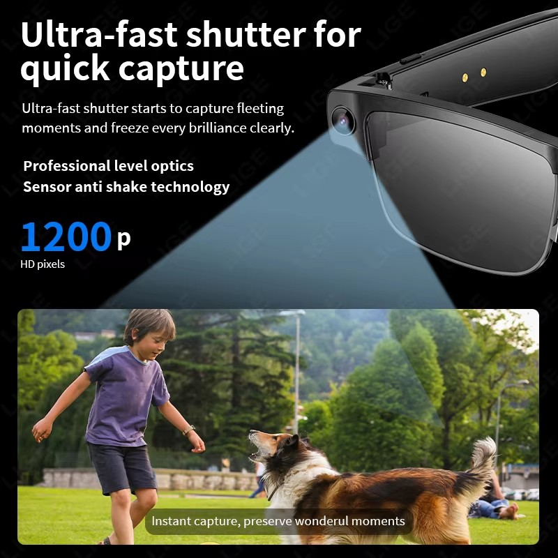L802 Smart AI Glasses 800W camera Recording Videos Ai Photo Recognition Answer Translation Bluetooth Call noisereduction Glasses