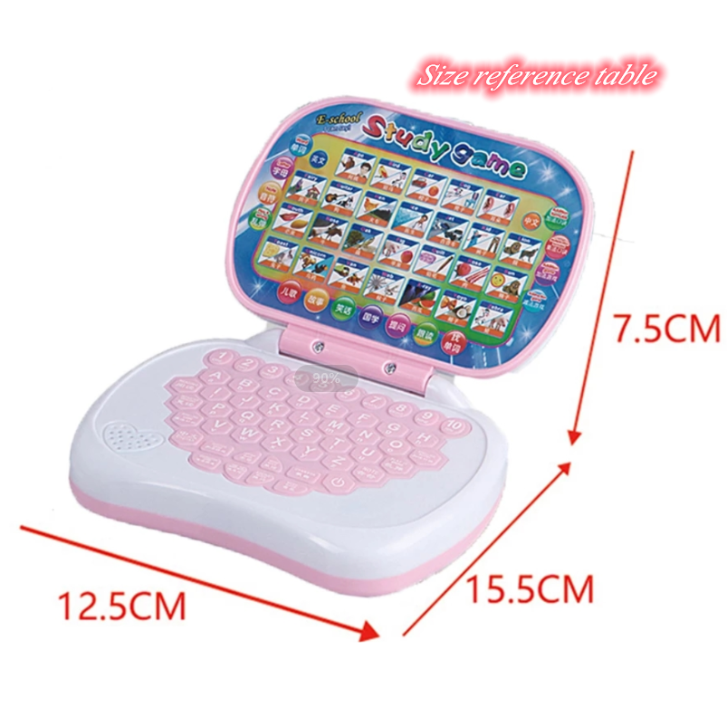 Baby Kids Laptop Tablet Learning Machine Toy Electric Simulation Computer Tablet Learning Letters Words Children Educational Toy