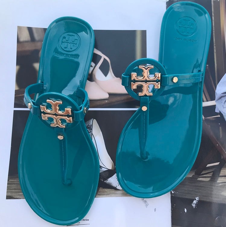 ToryBurch Women Beach Flip Flops Butterfly Floral Summer Fashion Slippers Ladies Comfy House Shoes Woman Home Flat Sandals