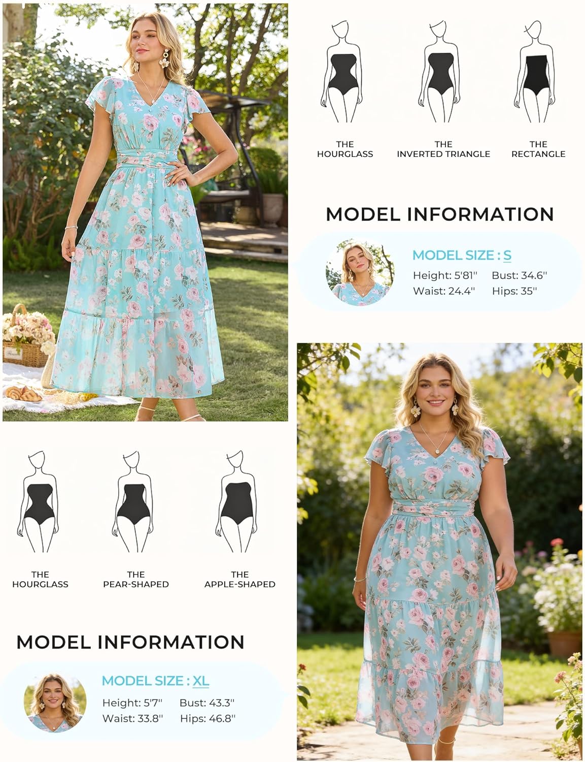 GRACE KARIN 2026 Women Summer Dress,Maxi Short Sleeve Floral Dresses,Semi Formal Flowy Wedding Guest Dress with Pocket
