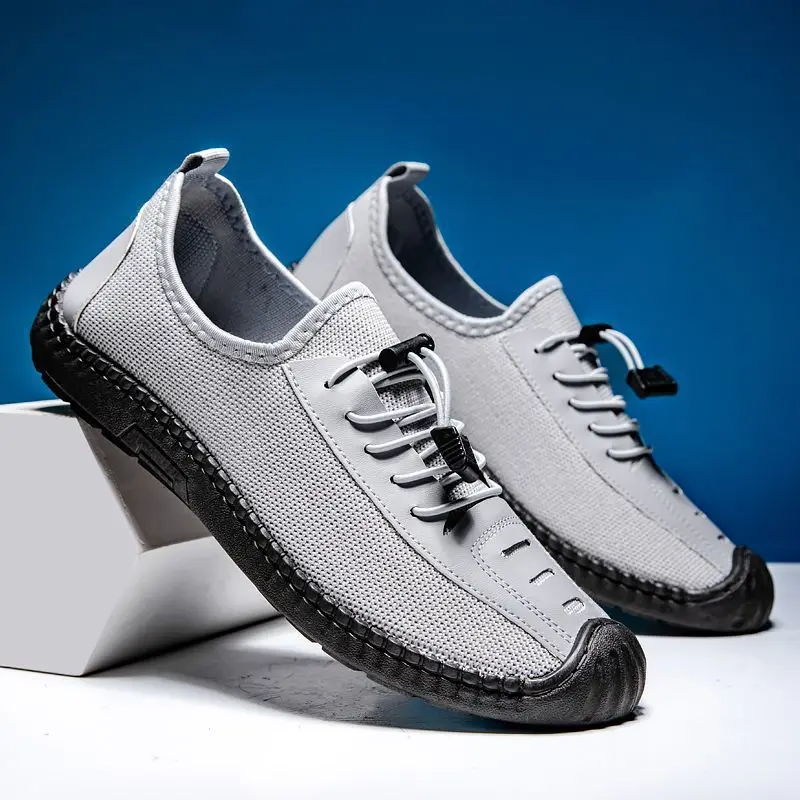 New Men Casual Breathable Sandals Men Outdoor Light Non-slip Walking Casual Shoes Slip-On Driving Loafers