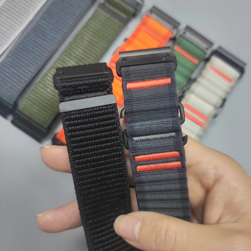Quick Fit Straps for Garmin Fenix 8 E 7 7X Pro 6 6X 5 5X Nylon Sports Band Forerunner 970 965 Enduro 3 22mm 26mm Watch Bracelet