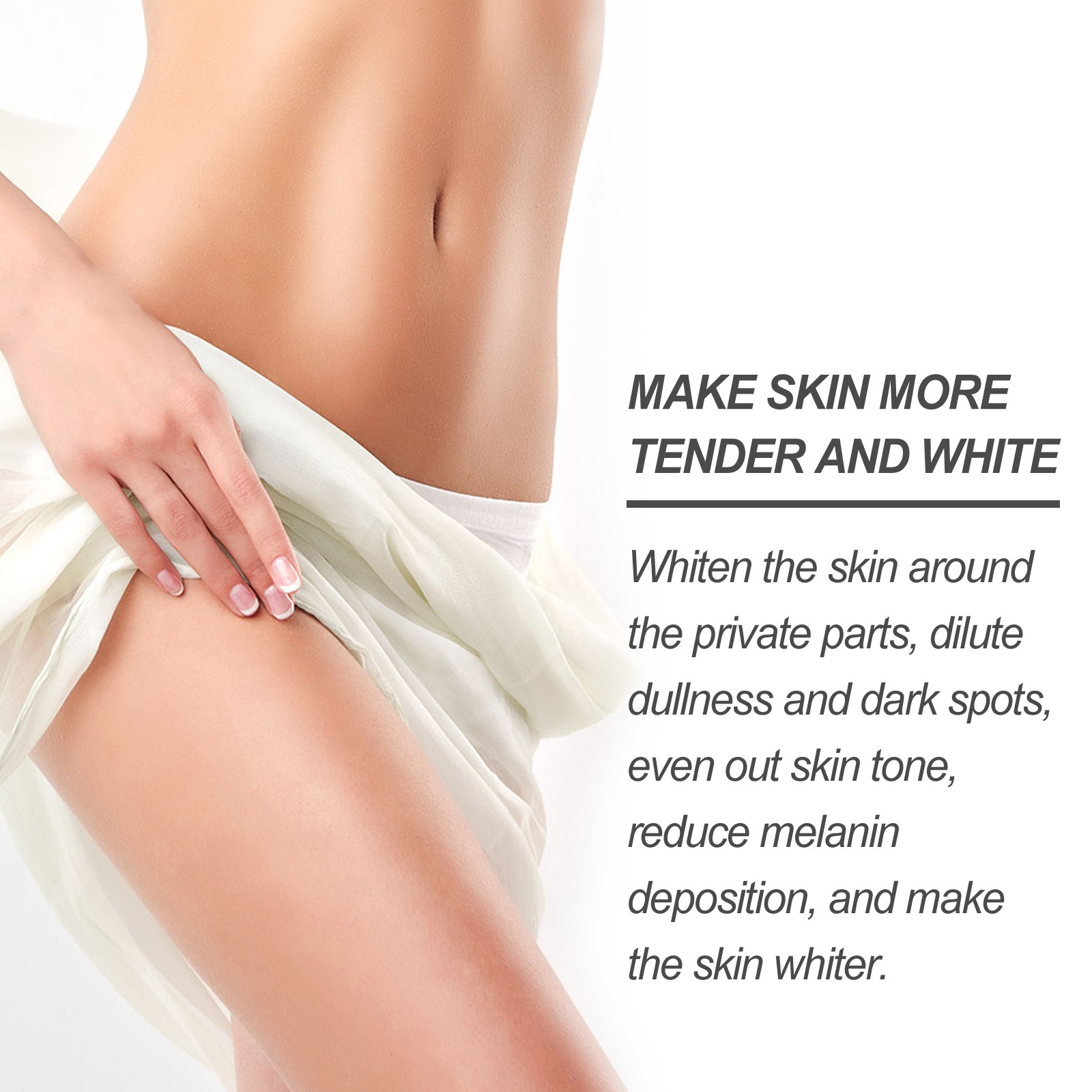 Body Whitening Cream Fast Bleach Private Parts Lighten Underarm Legs Knees Melanin Intimate Areas Remove Dark Spot Beauty Health