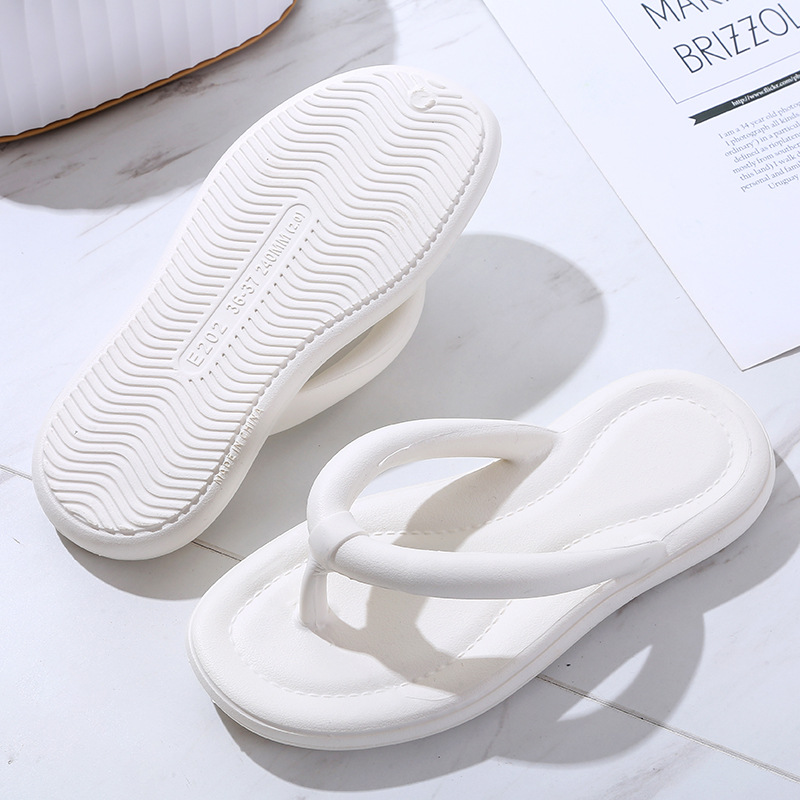 Eva slippers thick soled slippers eva odor proof and fecal feeling soft slippers for household wear simple Flip-flops