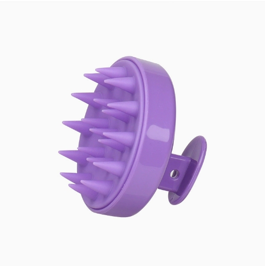 Silicone Shampoo Brush with Ergonomic Design for Salon Hairdressing and Body Massage
