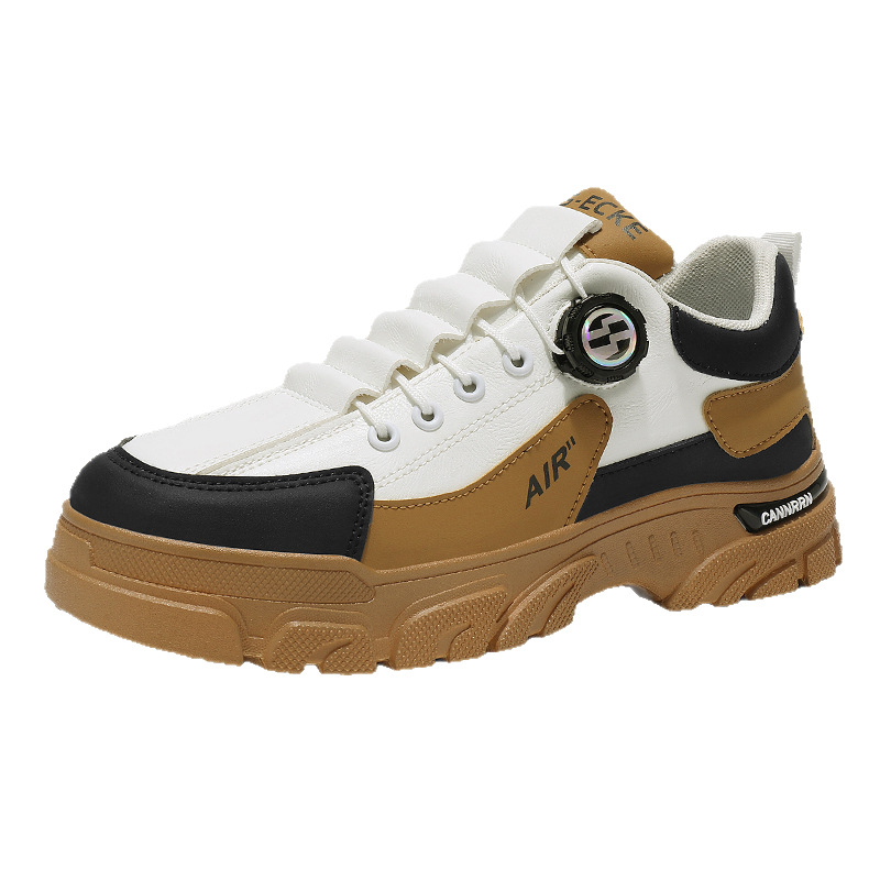 Men's Low Help Shoes Spring Autumn New Outdoor Wear-resistant Height Increase Casual Shoes Non Slip Comfortable Trendy Sneakers