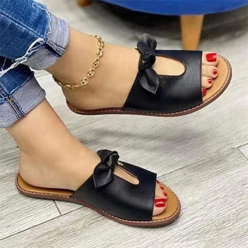 New Sandals Summer Women Slippers Cute Butterfly-Knot Flats Casual Sandals Ladies Beach Sandals Womens Shoes
