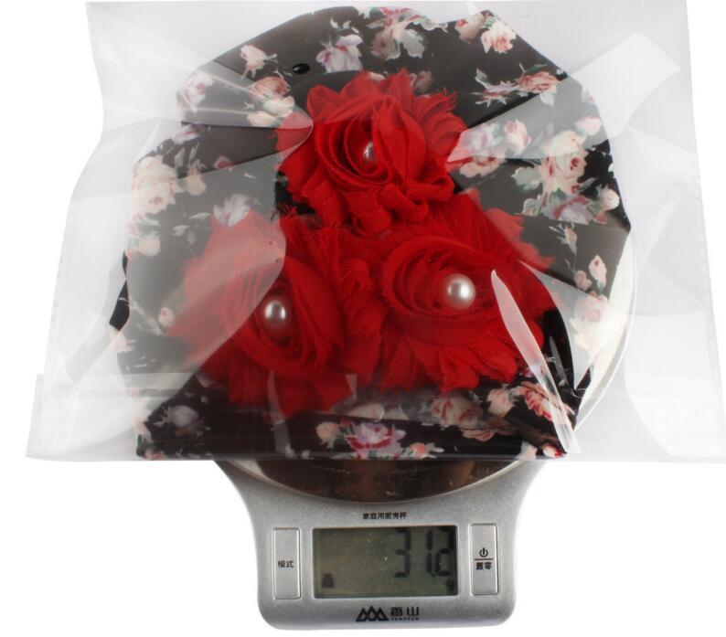Amazon New Baby Soft Printed Children's Cap Sunflower Pearl Headgear Hats