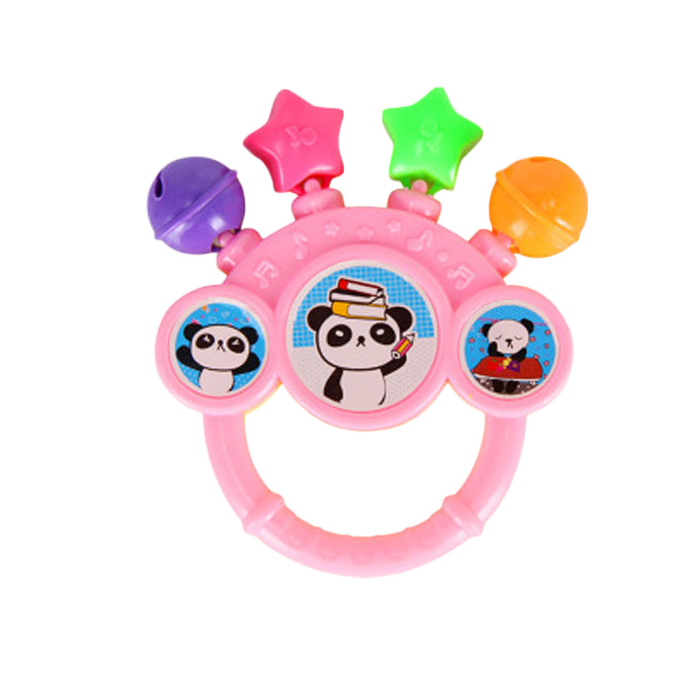 Baby Lovely Cute Rattles Hand Bell Toy Cartoon Colorful Develop Baby Intelligence Grasping toy Gift For Baby 0-12 Months